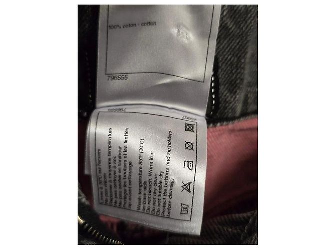 CHANEL grauer Distressed-Denim Minirock, FR 38 gebraucht - Ansicht 5