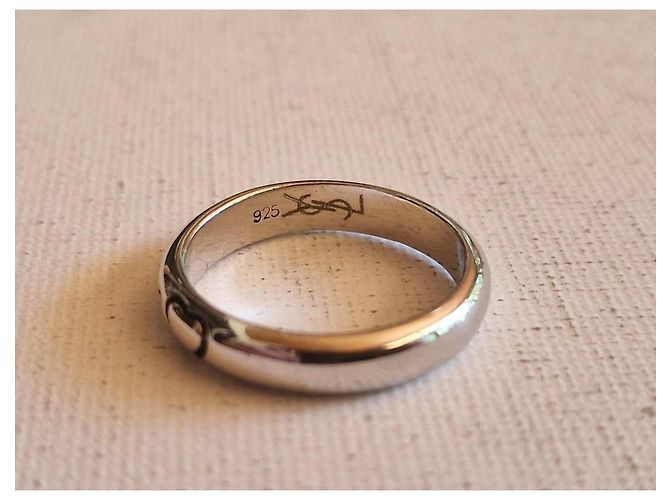Anello Yves Saint Laurent "Je t'aime" in argento - vista 2