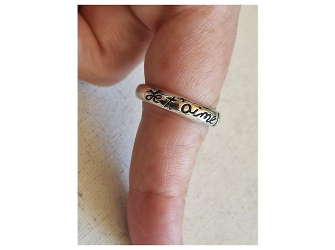 Anello Yves Saint Laurent "Je t'aime" in argento - vista 7