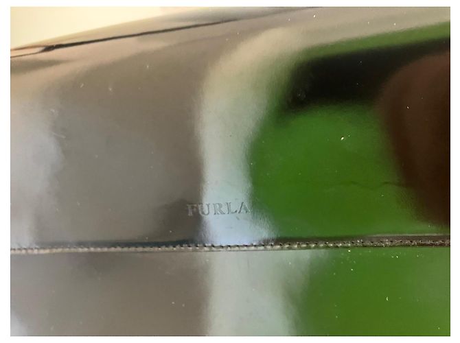 Furla Borsa a Spalla in Vernice Nera Nero - vista 3
