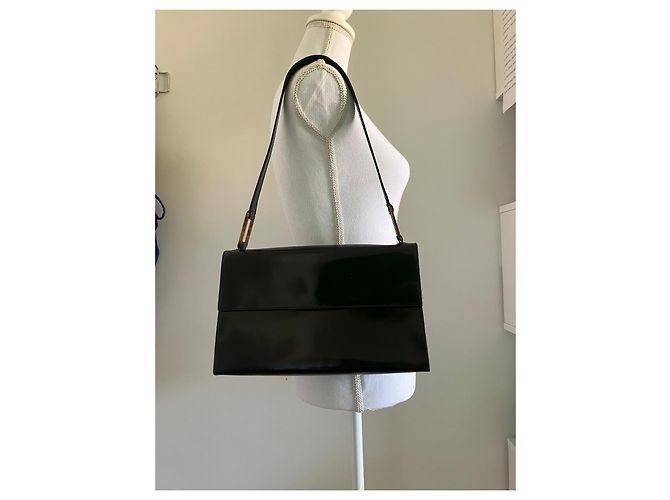 Furla Borsa a Spalla in Vernice Nera Nero - vista 5