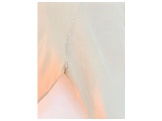 The Row Blusa de seda cuello alto Beige - vista 4