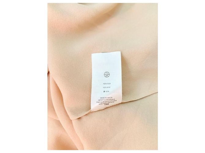 The Row Blusa de seda cuello alto Beige - vista 6