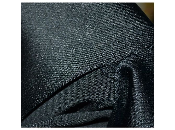 Gonna Dolce & Gabbana in raso nera con pizzo e paillettes Nero - vista 6