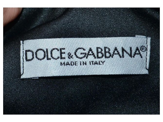 Gonna Dolce & Gabbana in raso nera con pizzo e paillettes Nero - vista 7