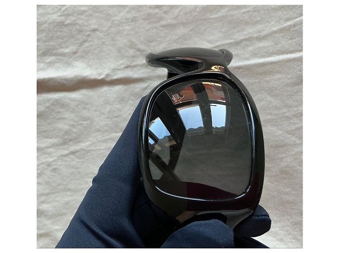 Medusa Versace Sonnenbrille schwarz mit Mäander-Muster - Ansicht 13
