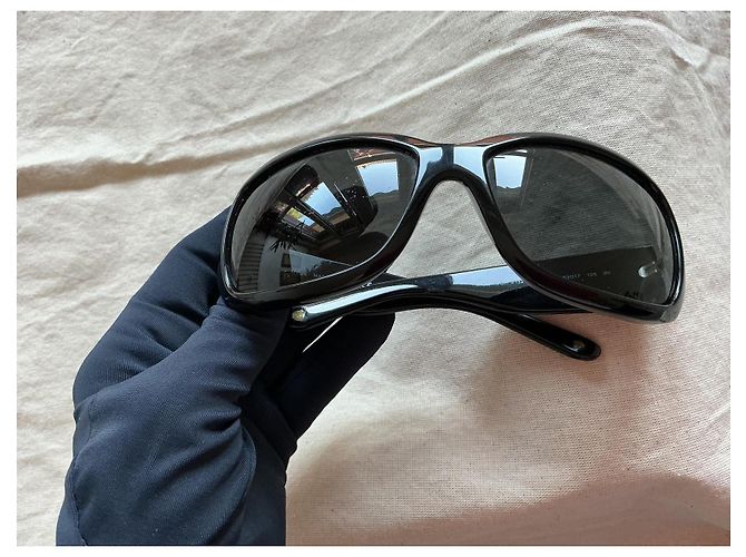 Medusa Versace Sonnenbrille schwarz mit Mäander-Muster - Ansicht 3