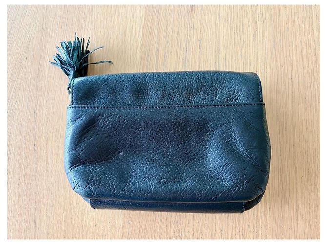 Sonia Rykiel Pochette in Pelle Nera Nero - vista 4