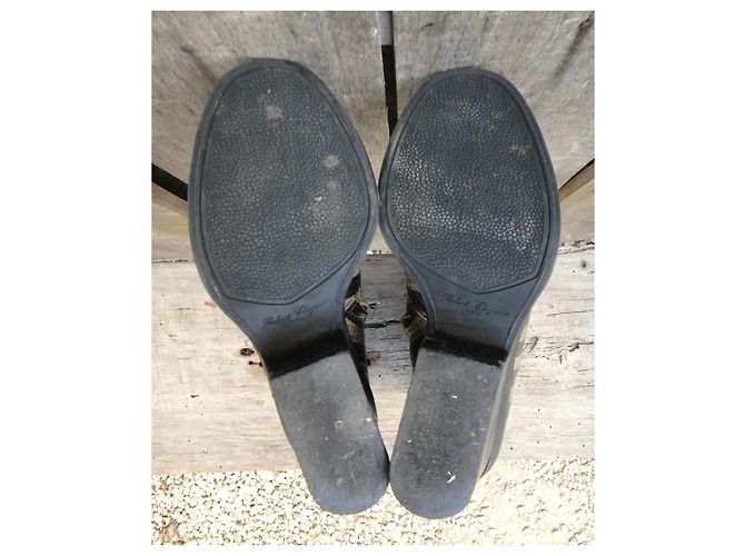Botines de piel Robert Clergerie Negro Beige - vista 5