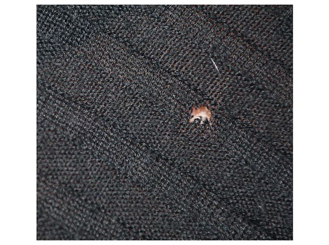 Autre Marque Armani Collezioni Rippstrick-Cardigan Schwarz - Ansicht 6