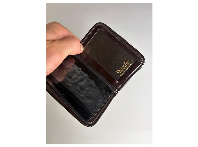 Vintage Dior Trotter Monogram Bifold Wallet Beige Brown - view 4
