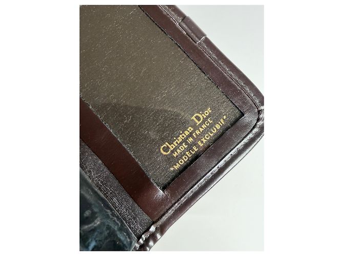 Vintage Dior Trotter Monogram Bifold Wallet Beige Brown - view 5
