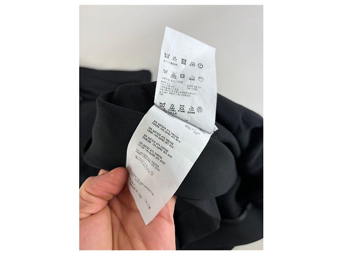 Vintage Miu Miu Ärmelloses Drapiertes Kleid Schwarz M - Ansicht 13