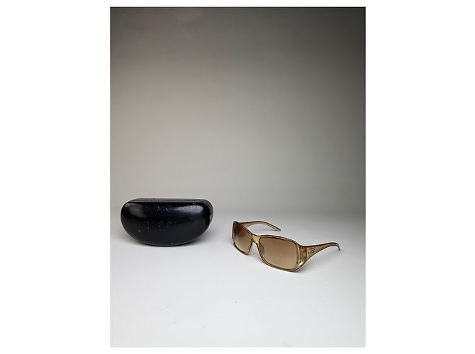 Gucci Vintage Sonnenbrille mit Farbverlauf Light Brown Gold Braun - Ansicht 14