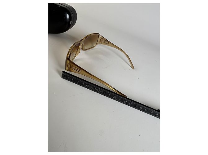 Gucci Vintage Sonnenbrille mit Farbverlauf Light Brown Gold Braun - Ansicht 6