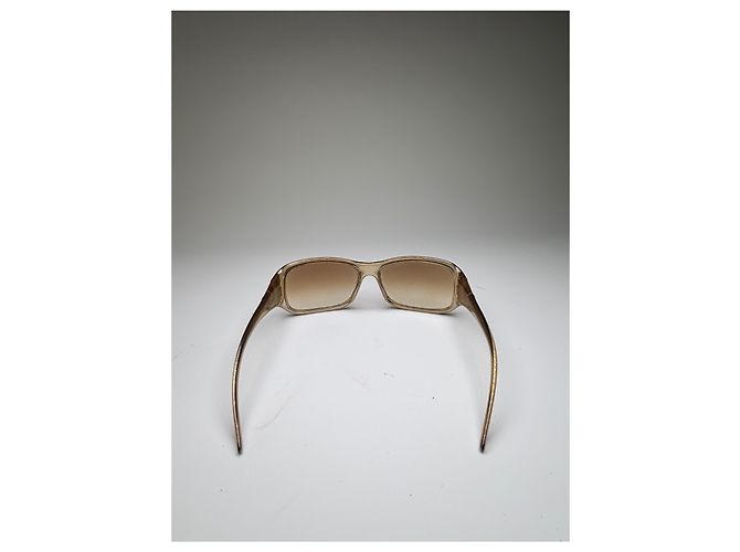 Gucci Vintage Sonnenbrille mit Farbverlauf Light Brown Gold Braun - Ansicht 7