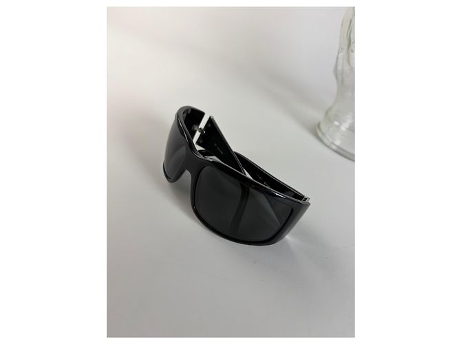 Occhiali da sole Vintage Loewe in acetato Nero Argento - vista 11