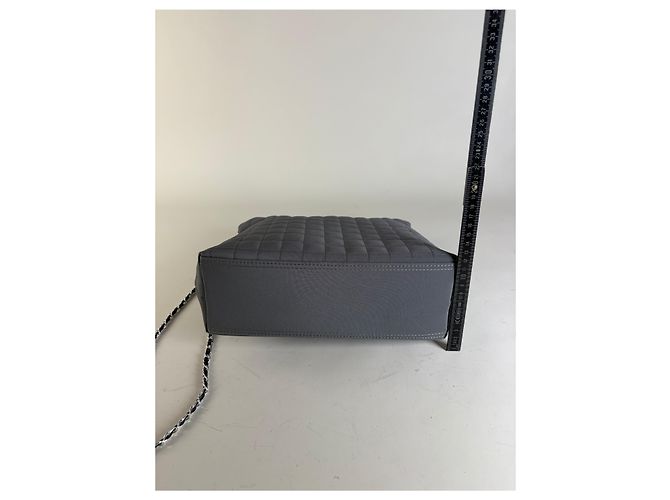 Vintage Courreges Stepp nylon Tote Grey Silver Grau - Ansicht 13