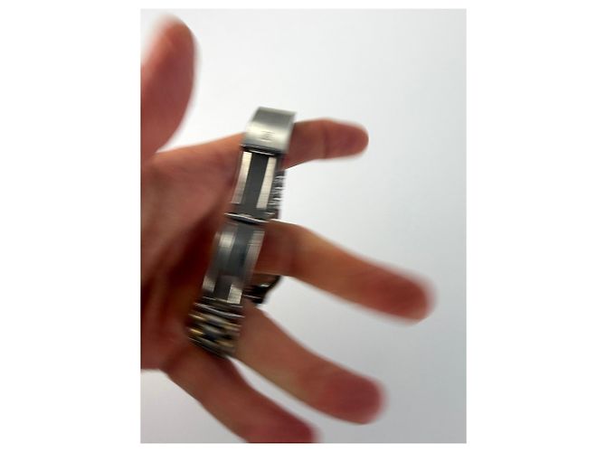 Vintage Givenchy Armbanduhr aus Edelstahl zweifarbig Silver Gold Silber - Ansicht 10