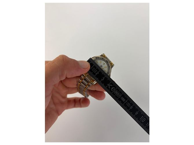Vintage Givenchy Armbanduhr aus Edelstahl zweifarbig Silver Gold Silber - Ansicht 6