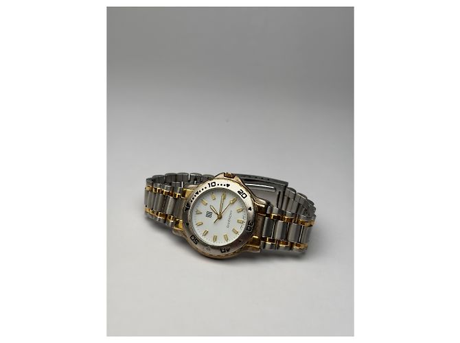 Vintage Givenchy Armbanduhr aus Edelstahl zweifarbig Silver Gold Silber - Ansicht 7
