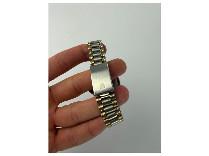 Vintage Givenchy Armbanduhr aus Edelstahl zweifarbig Silver Gold Silber - Ansicht 9