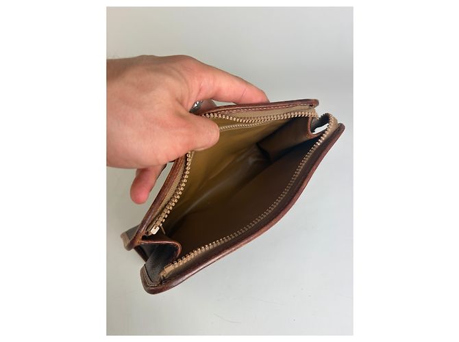 16 Céline Cartera bifold Vintage Celine Monogram Canvas Brown Beige Castaño - vista 3