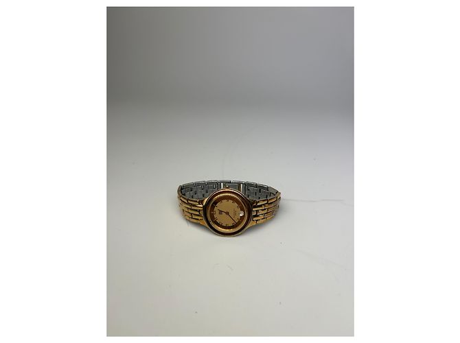 Vintage Givenchy Klassische Armbanduhr Gold Silber Golden - Ansicht 6