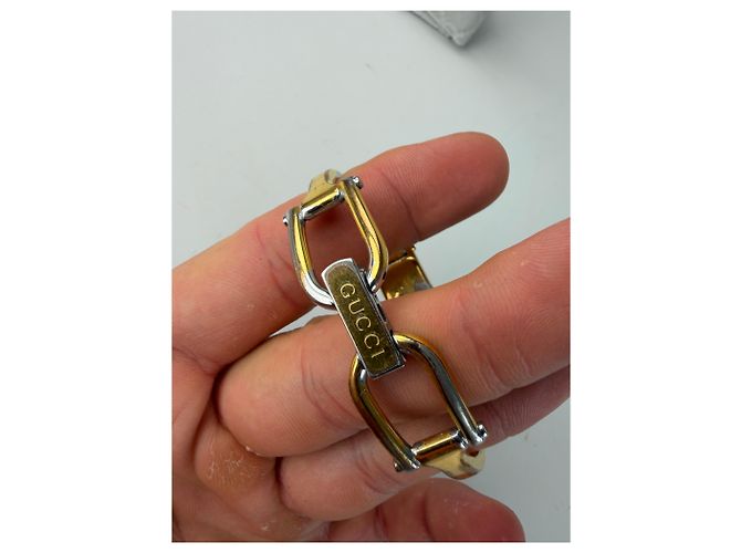 Vintage Gucci Two-Tone Armbanduhr Gold Silver Golden - Ansicht 5
