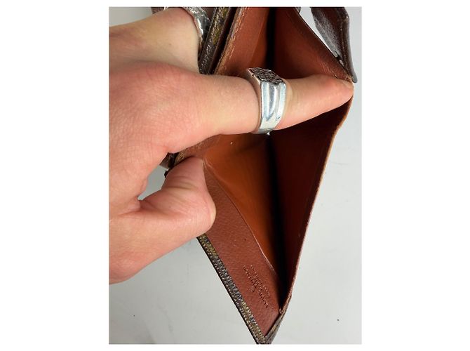 Vintage Louis Vuitton Monogram Canvas Bifold Wallet Brown Braun - Ansicht 6