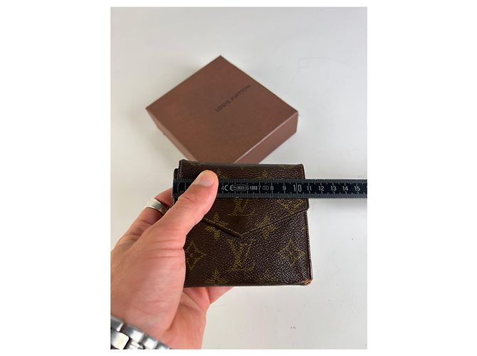 Vintage Louis Vuitton Monogram Canvas Bifold Wallet Brown Braun - Ansicht 7