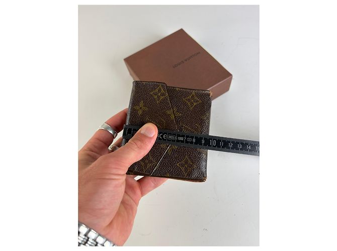 Vintage Louis Vuitton Monogram Canvas Bifold Wallet Brown Braun - Ansicht 8