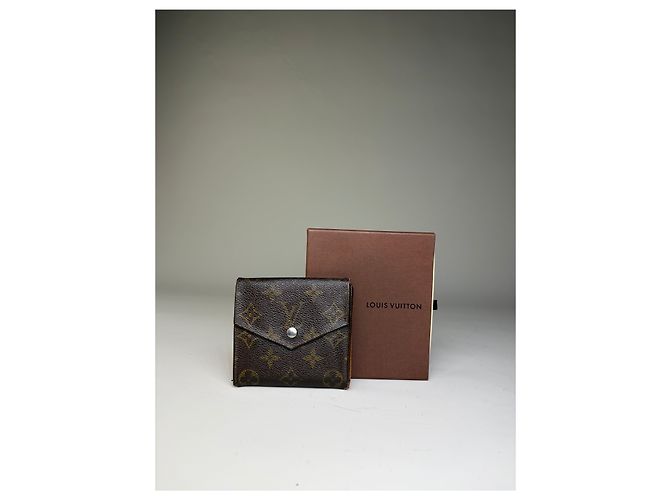 Vintage Louis Vuitton Monogram Canvas Bifold Wallet Brown Braun - Ansicht 9