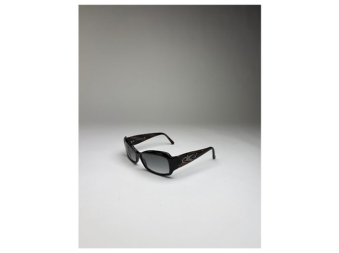 Occhiali da sole Vintage Etro in acetato Black Tortoiseshell Grey Nero - vista 12