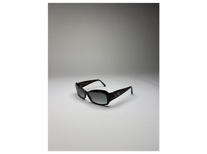 Occhiali da sole Vintage Etro in acetato Black Tortoiseshell Grey Nero - vista 9