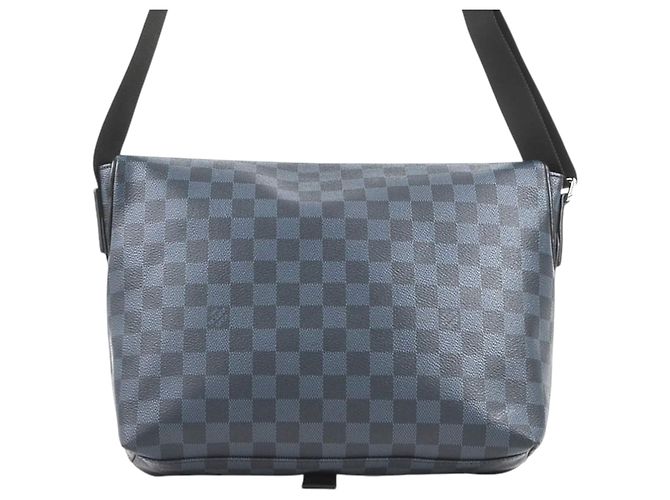 Borsa a tracolla Louis Vuitton Damier Cobalt Matchpoint Blu - vista 3