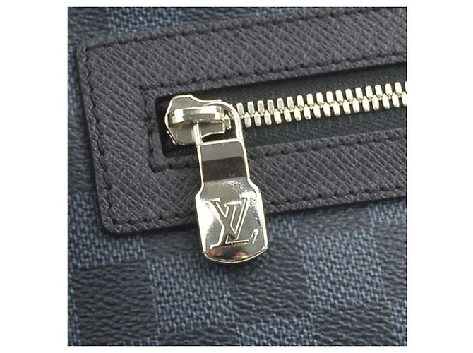 Borsa a tracolla Louis Vuitton Damier Cobalt Matchpoint Blu - vista 8