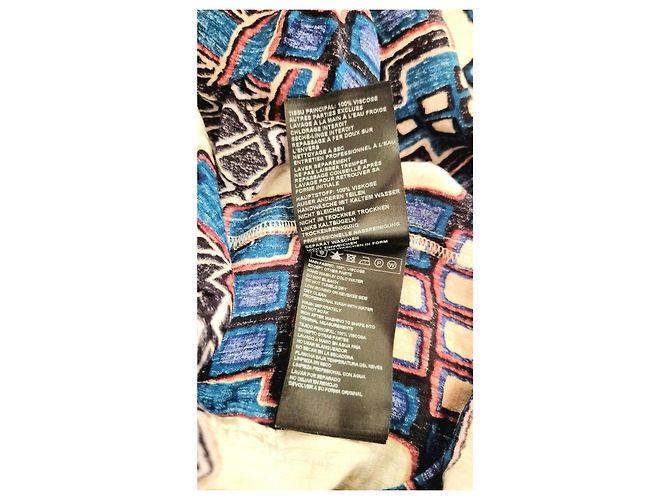 Ba&Sh Maxikleid mit geometrischem Print Weiß Rot Blau - Ansicht 11