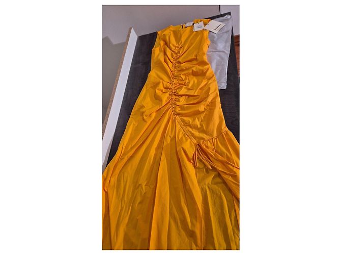 Sandro Ärmelloses Maxikleid in Orange - Ansicht 11