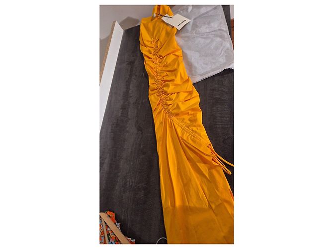 Sandro Ärmelloses Maxikleid in Orange - Ansicht 12