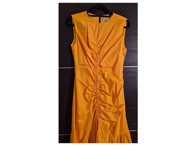 Sandro Ärmelloses Maxikleid in Orange - Ansicht 2