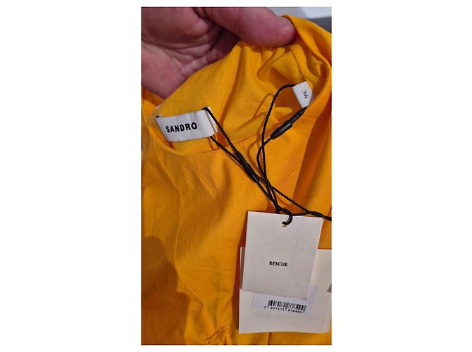 Sandro Ärmelloses Maxikleid in Orange - Ansicht 3