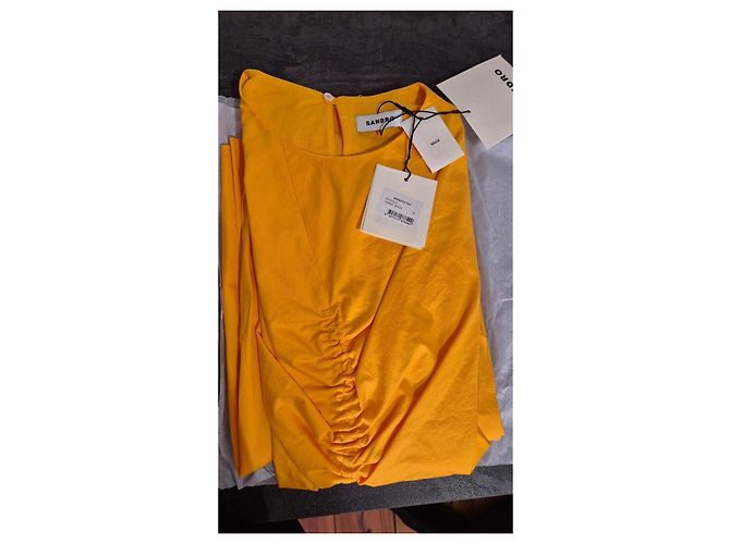 Sandro Ärmelloses Maxikleid in Orange - Ansicht 5