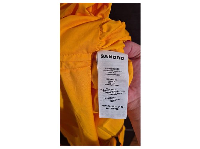 Sandro Ärmelloses Maxikleid in Orange - Ansicht 8