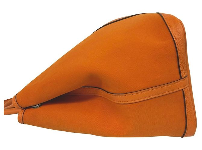 Hermès Borsa Hermes Garden Party MM in Orange Arancione - vista 5