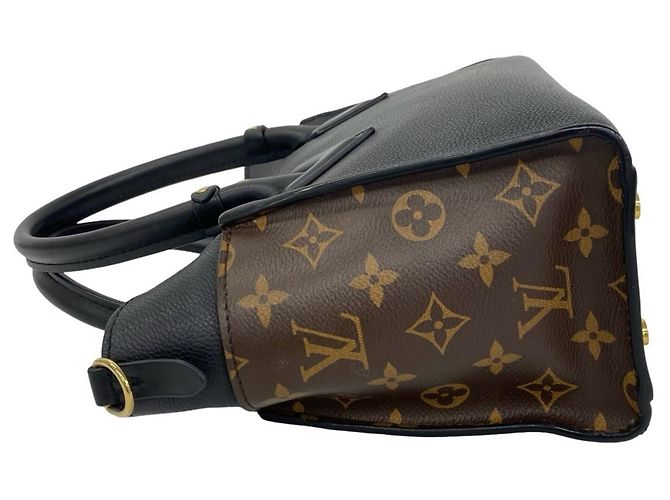 Borsa Louis Vuitton On My Side PM Monogram Marrone Nero - vista 5