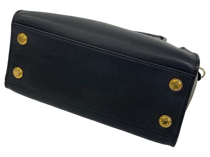 Borsa Louis Vuitton On My Side PM Monogram Marrone Nero - vista 8