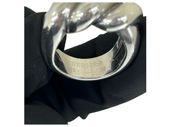 Hermès Hermes Torsade Band Ring Silber - Ansicht 3