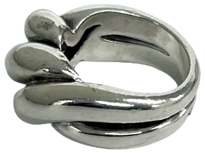 Hermès Hermes Torsade Band Ring Silber - Ansicht 4