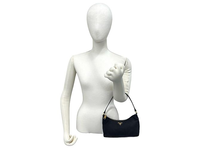 Saffiano Mini borsa/pouch Prada in nero - vista 2